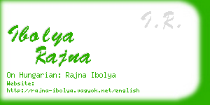 ibolya rajna business card